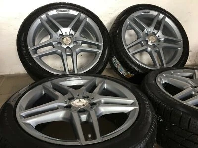 4 AMG Felgen 8,5 + 9 x 18 Pirelli Winterreifen Winterräder Mercedes W212 S212 E - Bild 1 von 4