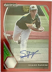2021 Panini Prizm Shane Panzini Red Prizm Autograph 41/50 - Picture 1 of 2