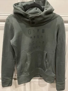 G-STAR RAW Sweater Sweatshirt Artic Hoodie Jacket Women Size Small Green - Picture 1 of 17