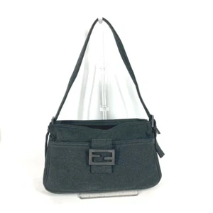 FENDI Mamma Baguette logo Shoulder Bag Accessory Pouch Hand Bag - Foto 1 di 16
