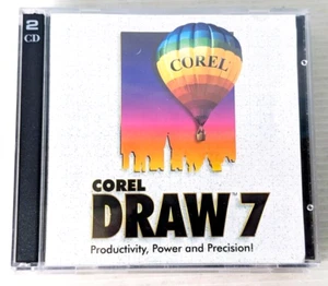 Vintage Corel Draw 7 Productivity Power and Precision 4 CDROM Double Jewel Cases - Picture 1 of 8