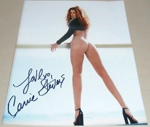 PLAYBOY - PMOM - CARRIE STEVENS - SIGNED 8X10- #2 - Picture 1 of 1