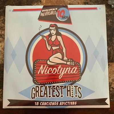 NICOTYNA –GREATEST HITS- 2010 MEXICAN LP STILL SEALED LATIN ROCKABILLY  - Image 1 of 2