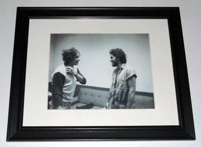 Framed Bruce Springsteen / Bob Dylan Backstage 1975 14" by 17" Born to Run Tour - Image 1 of 3