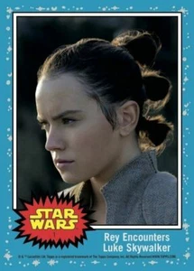 Rey Encounters Luke Skywalker Topps Now #1 Countdown Star Wars Last Jedi Card - Bild 1 von 2
