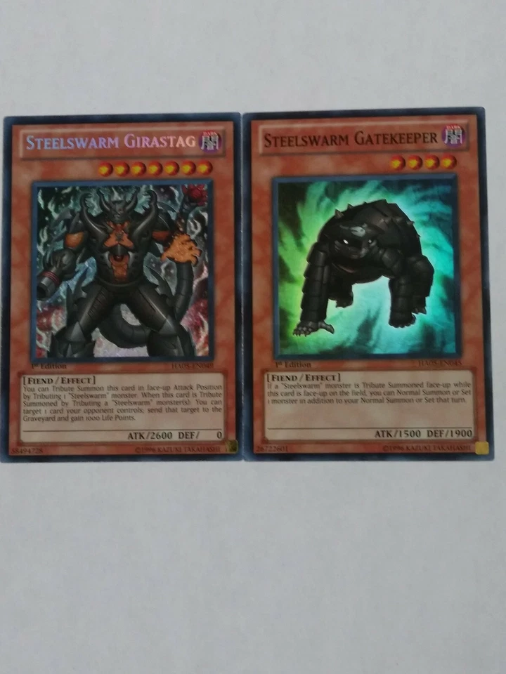 STEELSWARM GIRASTAG-x1 Secret Rare,Konami Yugioh-HA05-EN045,&GATEKEEPER-HA05-049 - Image 1 of 1