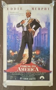 Vintage COMING TO AMERICA Original 1988 Movie Poster - Gerollt - RARE - EDDIE MURPHY - Bild 1 von 16