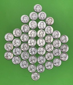 1950's Washington Quarter 42 Coin Set - Picture 1 of 2