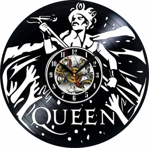 Queen Vinyl Wanduhr Schallplatten Deko Geschenk Geburtstag Urlaub Wohndeko Musik Kunst - Bild 1 von 3