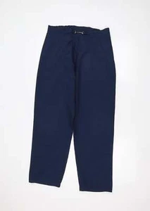 Daxon Womens Blue Polyester Blend Trousers Size 16 L25 in - Picture 1 of 12