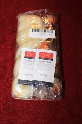 Hilo Zen Jardín - Hilo Brillo Superfino Lote de 2 Hanks Vainilla Francesa/Arcilla Arena Foto 1 de 3