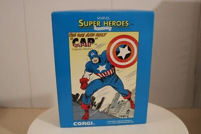 Corgi Marvel Super Heroes #98973 Captain America V.W. & Ford Popular Vans - Image 1 of 4