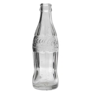 Vintage Coca Cola Glass Bottle 1958 Clear Hobbleskirt Coke Dominion Glass Canada - Picture 1 of 8
