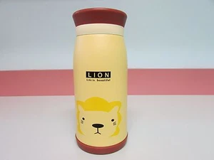 Stainless Steel Vacuum Insulated Thermal Bottle Coffee/Tea Yellow Lion 350ml - Picture 1 of 7