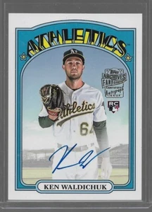 2023 Topps Archives Fan Favorites Rookie Auto Ken Waldichuk Oakland Athletics - Picture 1 of 2