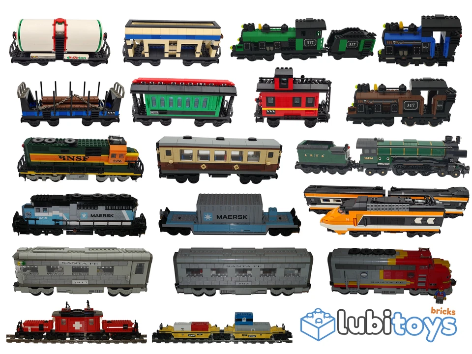 Lego® Eisenbahn 9V RC TRAIN 10XXX MY OWN TRAIN Waggon Lok Zug - Bild 1 von 1