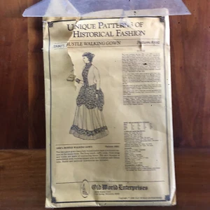 Reproduction Sewing Pattern 1880's Bustle Walking Gown Pattern #881 - Picture 1 of 8