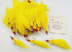 Gekleidete hohe Haken Lockett Köder gelb 3561E #1 42 Stck. Teaser Haken - Bild 1 von 6
