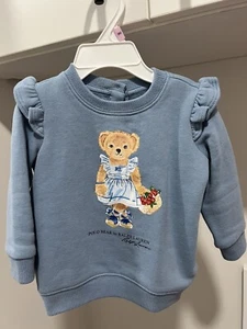 Polo Ralph Lauren Baby Girl 9M Pullover Sweatshirt - Picture 1 of 4