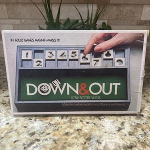 VINTAGE 1979 DOWN & OUT DICE BOARD GAME MAGNIF RARE ADULT PARTY GAME FREE SHIP - Picture 1 of 20