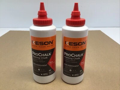 Keson 8R Marking Prochalk Level 3 Semi Permanent Red 8oz Lot Of 2 - Image 1 of 4