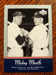 MICKEY MANTLE 2001 UD PINSTRIPE EXCLUSIVES CARD #MM54 N.Y. YANKEES HOF LEGEND - Picture 1 of 1