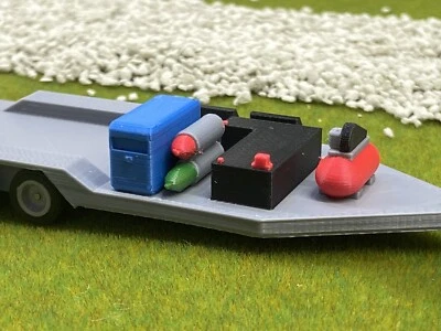 1:64 Scale Farm Trailer For Pickup Truck Welder Toolbox Diesel Tank Compressor - Image 1 of 4