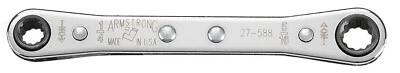Armstrong 27-594 - 1/2 X 9/16 12 Pt. Llave de extremo de caja de trinquete laminada - EE. UU. Foto 1 de 3
