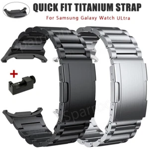 Titanium Metal Wrist Band Strap For Samsung Galaxy Watch Ultra 47mm Bracelet - Picture 1 of 17