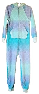 MORE THAN MAGIC Girls Mermaid One Piece Fleece Hooded Zip Front Sleeper XS (4/5) - Picture 1 of 7