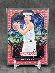 2023 Panini Prizm Monopoly Nikola Jokic Red Money Shimmer #’d /100 Nuggets - Bild 1 von 2