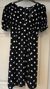Dorothy Perkins Short Sleeve Skater Dress New With Tags XL/14 - Picture 1 of 5
