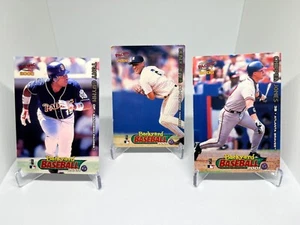 2000 Pacific Backyard Baseball 3 Card Lot (Jeter, Gwynn & Jones) - Picture 1 of 7