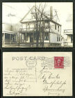 Akron photo postcard House OH Ohio stamp 1908