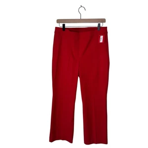 SPANX Polished Kick Flare Pant in Ture Red Large NWT  - Picture 1 of 8