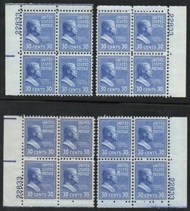 MALACK 830 F/VF a VF OG NH, 22833, Juego de 4 coincidentes... MÁS... v1605 - Imagen 1 de 1