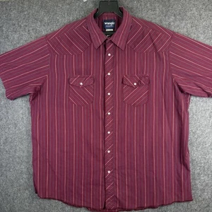 Vintage Wrangler Western Cowboy Pearl Snap Short Sleeve Shirt Men's XL 17.5” - Picture 1 of 14