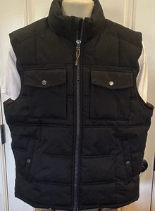 Chaleco acolchado Goodfellow & Co. negro con cremallera completa para hombre talla grande - Imagen 1 de 3