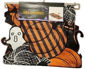 Halloween Pumpkin Table Runner Centerpiece 14x34 New - Picture 1 of 1