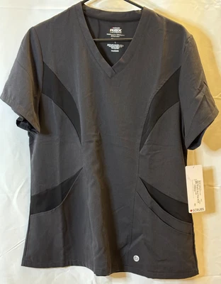 NWT! RBX SCRUBS Black and Gray-Women's Size Large - Image 1 of 2