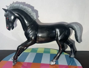 Vintage 1984 Imperial Black Horse Figur Animal Kingdom Wild Stallion MOTU KO - Bild 1 von 6