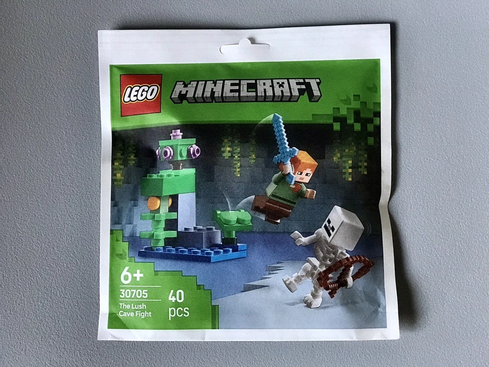 ⚔️LEGO Minecart 30705. The Lush Cave Fight. Année 2025. - 2 figurines. - Photo 1/2