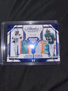2023 Panini Flawless - Dual Diamond Memorabilia Xavien Howard, Patrick... - Picture 1 of 2