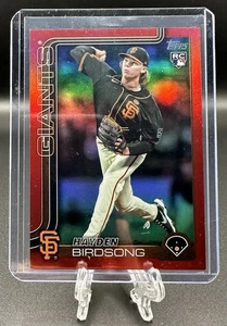 2025 Topps Series 2 #699 Hayden Birdsong Red Foil 1/5 Rookie Bookend - Bild 1 von 2