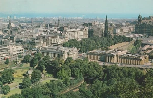 CARTOLINA EDINBURGH SCOZIA REGNO UNITO EDINBURGH FROM THE CASTLE VIAGGIATA 1960 - Imagen 1 de 2