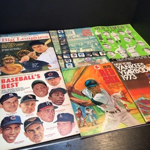 Sammlung von 6 seltenen MLB Baseball Zeitschriften, Jahrbüchern, Alben, 60er & 70er Jahre - Bild 1 von 7
