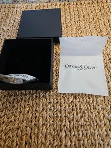 Omelia & Oliver silver and gold Heart ring size 7 New In Box - Picture 1 of 4