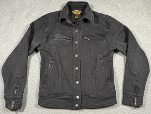 Chaqueta Vaquera Harley Davidson XS Negra Ride Free Elastizada Cremallera Puños Bordados HD - Imagen 1 de 17
