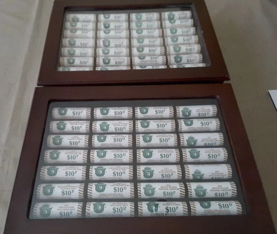2016 D America the beautiful Park 5 ROLLS Quarters SET Smokey the Bear RARE - Image 1 of 1