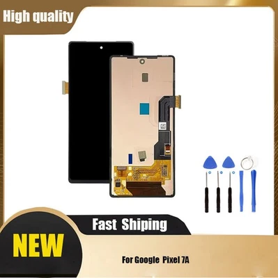 TFT LCD Display Digitizer For Google Pixel 7A Touch Screen Assembly + Frame AAU - Image 1 of 4